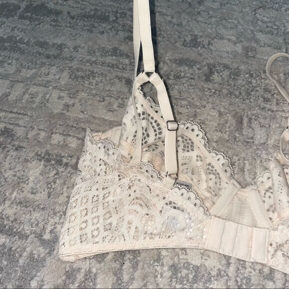 🏷️ 5 for $25 - ASOS Nude Lace Unlined Bra - Picture 4 of 8